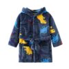 CHINEE Children's Sleeping Robes for Boys and Girls Winter Bathrobes Baby Home Wear Pajamas Cartoon Flannel Hooded Children's Clothing