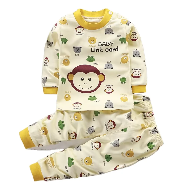 CHINEE Children's Underwear Set Cotton Autumn Boys Clothes Home Wear Girls Pajamas Children's Clothing
