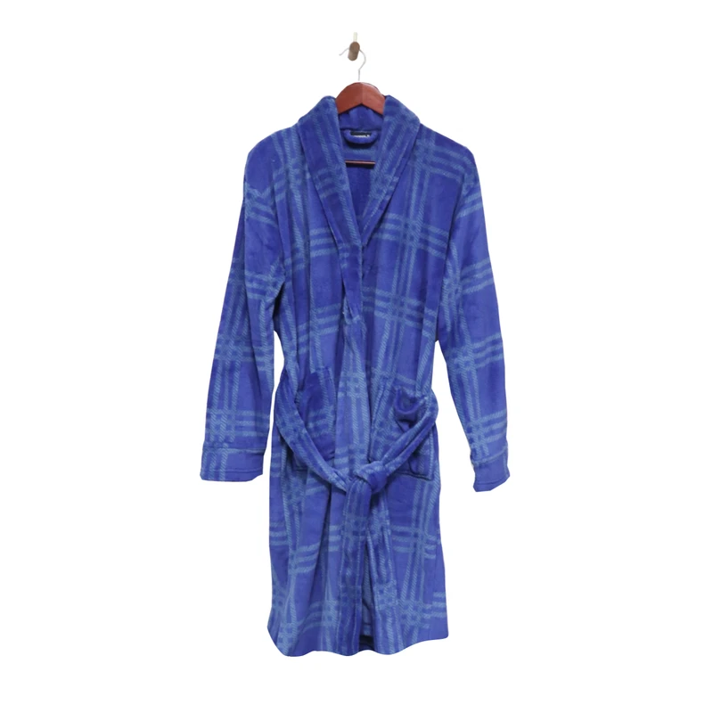 CHINEE China Professional Supplier's Luxury 100% Polyester Flannel Bathrobe Thermal Breathable Good Quality Men's Sleepwear Plus Size
