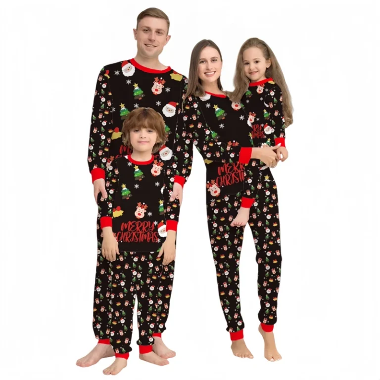 CHINEE-Christmas-Family-Loungewear-Santa-Claus-Tree-Print-Pajamas-Winter-Pant-Sleepwear-Pyjamas-Couple-Pj-Sets