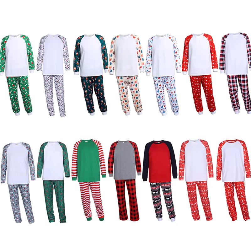 CHINEE Christmas Family Matching Pajamas Set Custom Print Kids Boys Girls Sleepwear Home Wear Christmas Matching Family Pajamas