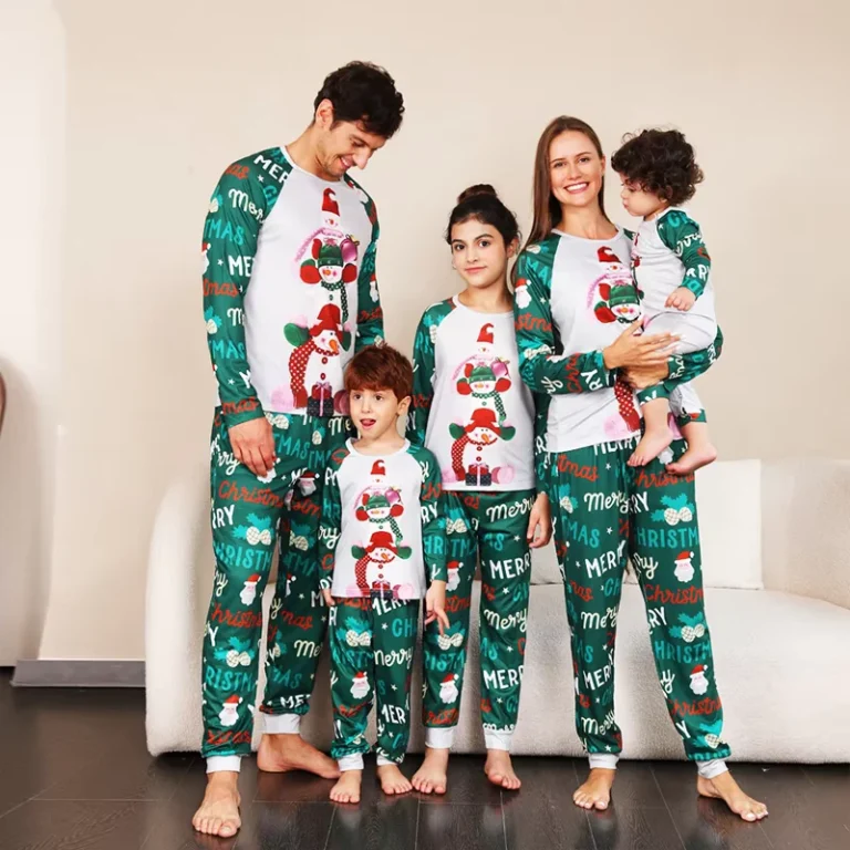 CHINEE-Christmas-Family-Matching-Pajamas-XL-Snowman-Print-Pyjama-Set-for-Sleepwear-at-Home