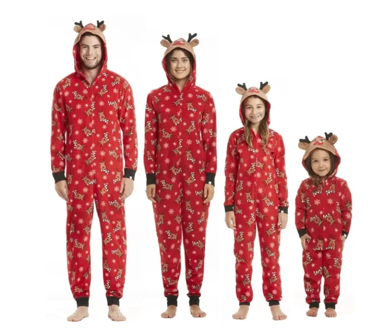 CHINEE-Christmas-Pajamas-Mommy-and-Me-Elk-Print-Family-Pajamas-Matching-Set-Suits-Father-Mother-Kids-Homewear-Sleepwear-Clothes-2