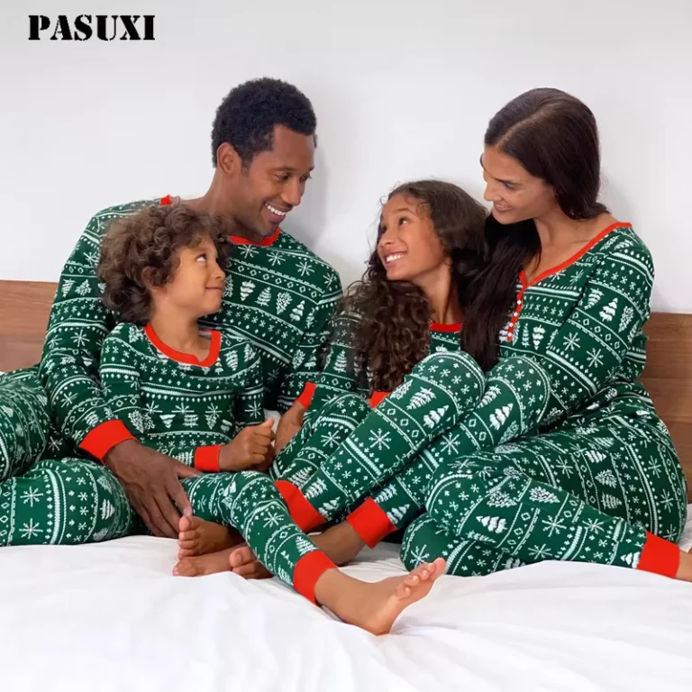 CHINEE-Christmas-Pajamas-Mommy-and-Me-Elk-Print-Family-Pajamas-Matching-Set-Suits-Father-Mother-Kids-Homewear-Sleepwear-Clothes