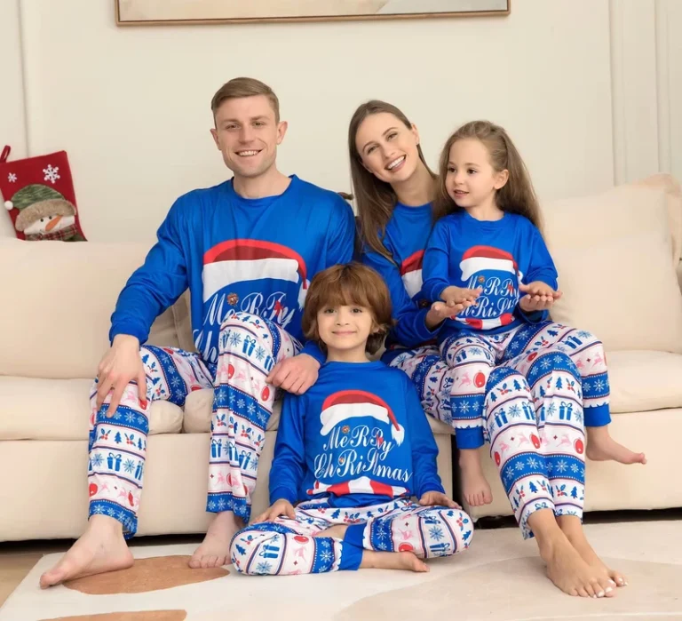 CHINEE-Christmas-Warm-Print-Long-Sleeve-2-Piece-Family-Matching-Sets-Pajamas