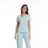 CHINEE Comfortable Solid Cotton Womens Pyjamas Short PJ Set Lace Soft Modal Bamboo Pajamas Loungewear Women Sets