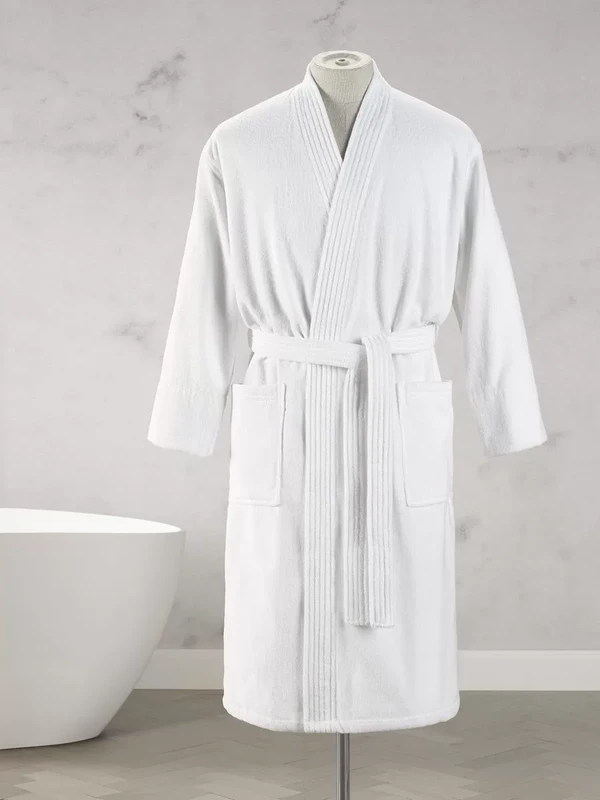 CHINEE-Competitive-Price-Good-Quality-100-Cotton-Pure-White-Hotel-and-Spa-Velour-Bath-Robe