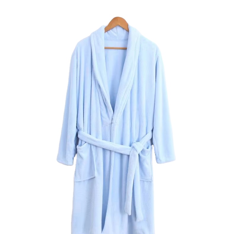 CHINEE Coral Fleece Ladies Bath Robe for Women Luxury with Custom logo on Chest