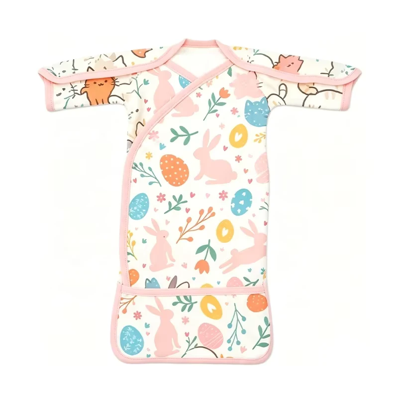 CHINEE Cotton Baby Rompers Preemie Baby Sleep Suit Custom Kimono Tie One-piece Infant Onesie Baby Pajamas Newborn Clothes