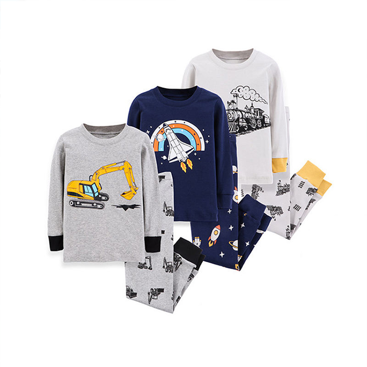 CHINEE Cotton Boy Pajamas Sets Kids Pajama Children Sleepwear Toddler Baby Pyjamas Pijamas for 2 7 Years