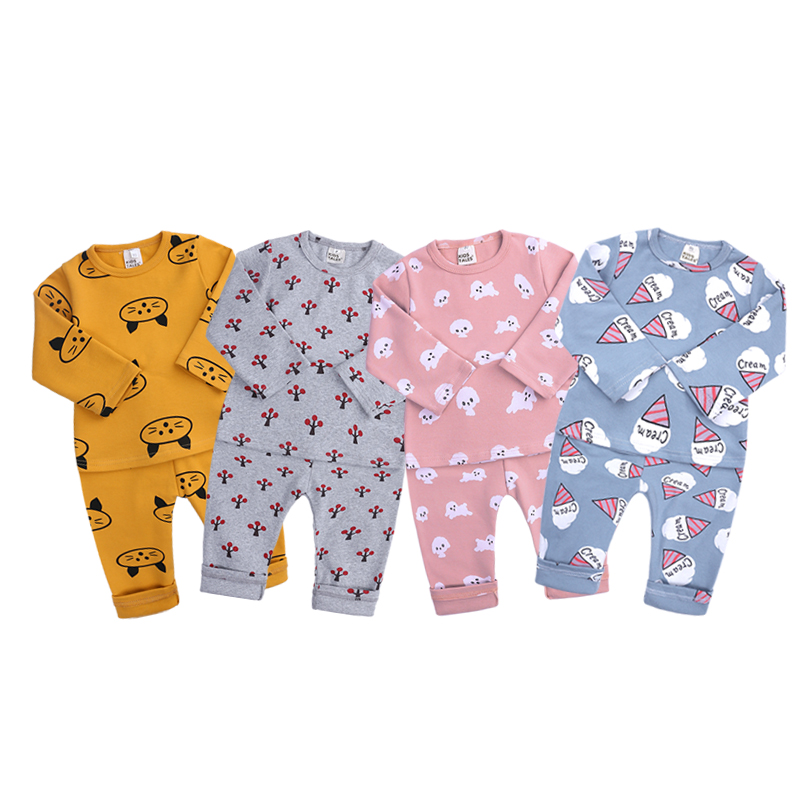 CHINEE Cotton Kids Pajamas Toddler Girl Clothes Winter Children Clothing Sets Kid Pajama Set
