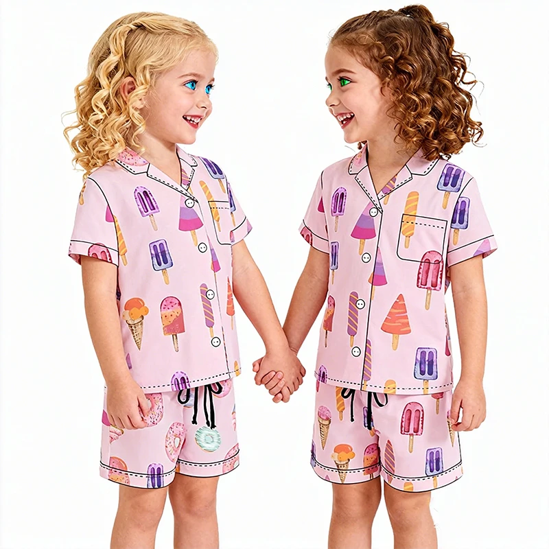 CHINEE Cotton Knitted Breathable Two piece Set Bamboo Pajamas Kid Toddler Sleepers Children Pajamas Baby Clothing
