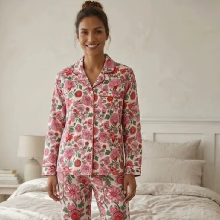 CHINEE Cotton Night Suit