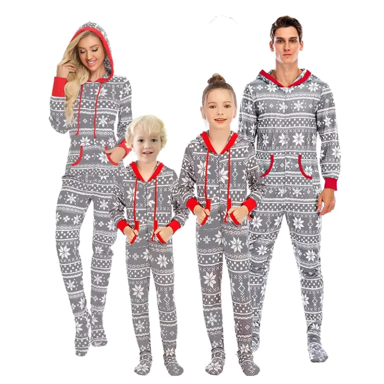 CHINEE-Cotton-matching-family-christmas-pajamas-parent-child-suit-sleepwear-2
