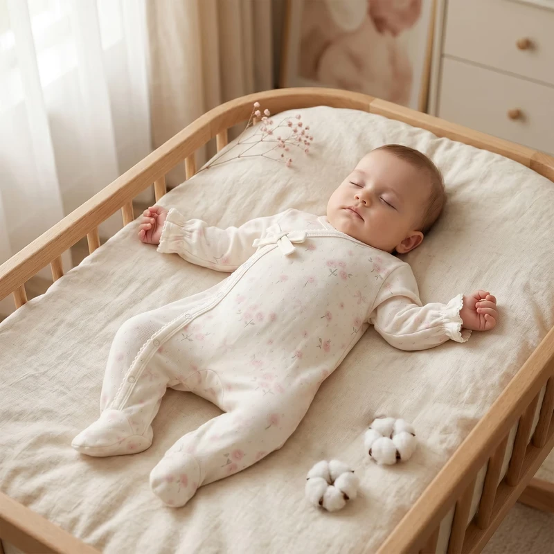 CHINEE Custom 230G 100% Organic Viscose Baby Girl Sleepsuit Kids Pajamas Baby Romper