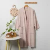 CHINEE Custom 5 Star Logo Bathrobe Luxury Spa Hotel Robe White Kimono Ice Cream Color Pink Pool Women Summer Waffle Robe