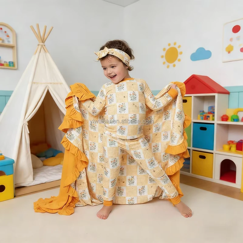 CHINEE Custom 95% Bamboo 5% Spandex Baby Kid 2 Pcs Short Sleeve Pants Pjs Sleepwear Children Pajamas Sleepsuit Clothes Outfit Sets