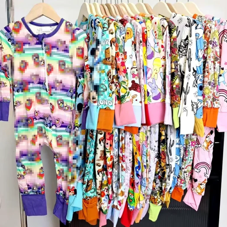CHINEE-Custom-Bamboo-Pajama-Kids-One-Piece-Folded-Romper-Long-Sleeve-Cute-Printing-Newborn-Sleeper