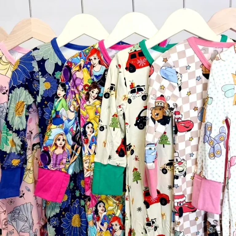 CHINEE-Custom-Bamboo-Pajamas-Oem-Small-Moq-Kids-Baby-Bamboo-Pajamas-Character-Print-Bamboo-Pajamas-Zippy