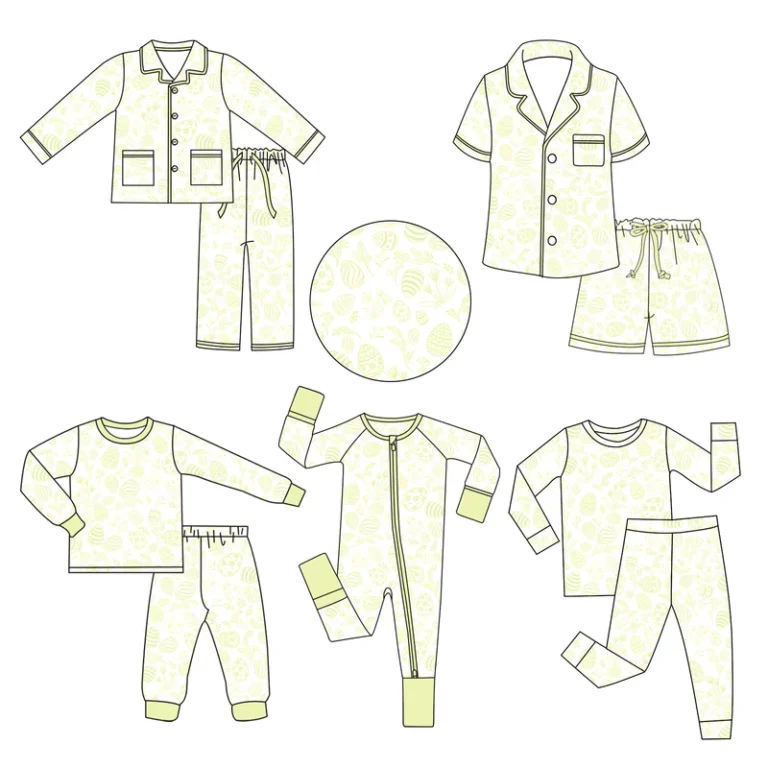 CHINEE-Custom-Bamboo-Toddler-Clothes-Set-Baby-Girl-Romper-Kids-Bamboo-Pajamas-Zippy-Footie-Childrens-Sleepwear-Soft-OEM-Supplier