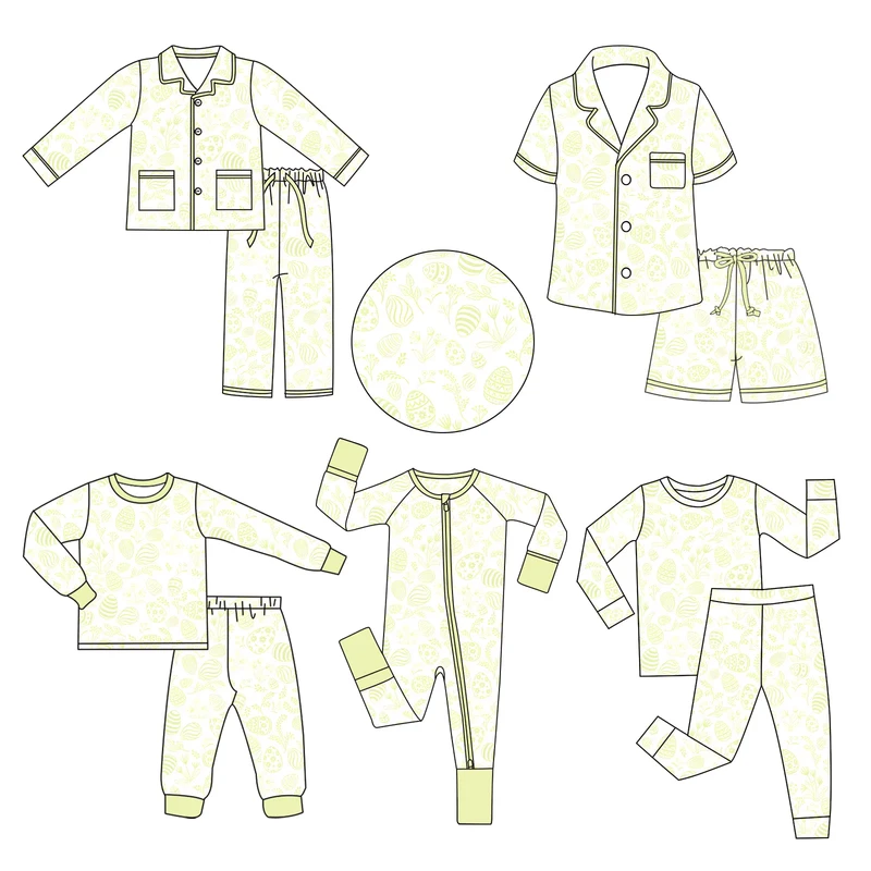 CHINEE Custom Bamboo Toddler Clothes Set Baby Girl Romper Kids Bamboo Pajamas Zippy Footie Children's Sleepwear Soft OEM Supplier
