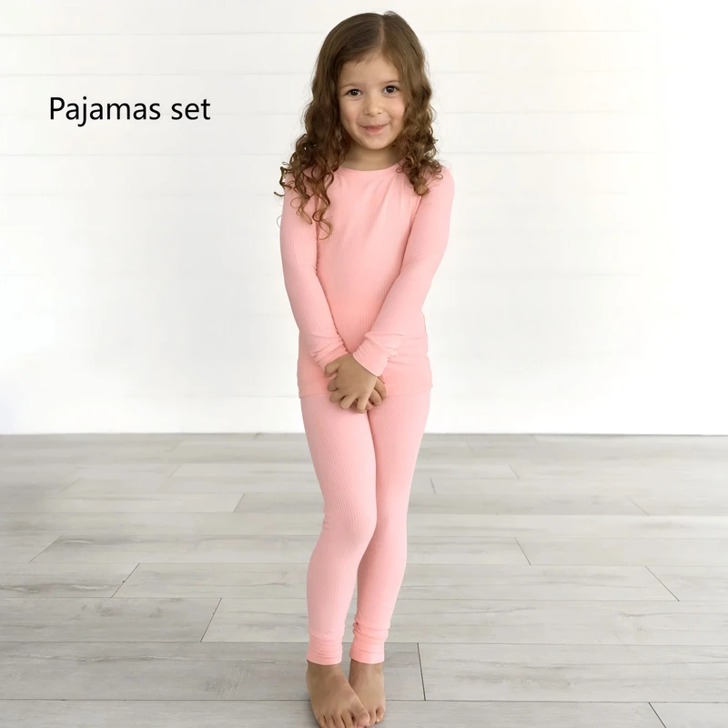 CHINEE Custom Bamboo Toddler Pajamas Print Two Piece Lounge Set Kids Organic Toddler Pyjamas Children Loungewear Bamboo Kids Clothing