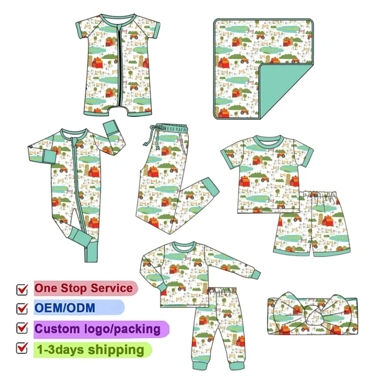 CHINEE-Custom-Cartoon-Pattern-Baby-Bamboo-Pajamas-Soft-Bamboo-Baby-Pajamas-Newborn-Baby-Rompers-Kids-Pajamas-2