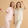 CHINEE Custom Cotton Print Pajama Set Long Sleeve Soft Loungewear Women Family Matching Pyjamas Home Wear