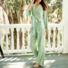CHINEE Custom Cotton Women's Pajamas Long Sleeve With Piping Pyjamas Woman Sleepwear Loungewear Women Sets