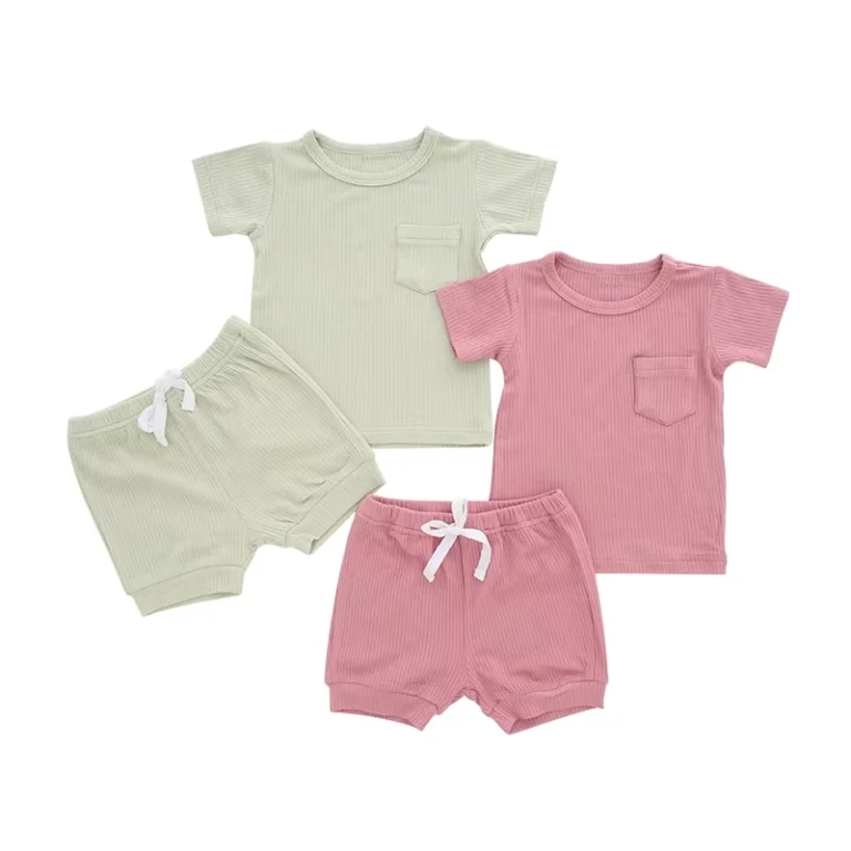 CHINEE-Custom-Design-Baby-Kids-Wear-Breathable-Cotton-Rib-Pajamas-Baby-Clothes-Sets