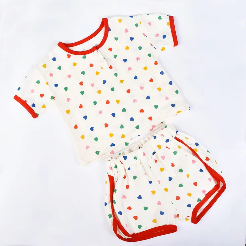 CHINEE Custom Design Printed Pajama Sets Kids Cotton Sleepwear Pyjamas Baby Boy's and Girls' Long Sleeve Home Clothes