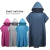 CHINEE Custom Designed Suede Hooded Surf Poncho Quick Dry Microfiber Towel Summer Ling Robe with Hooded Towel