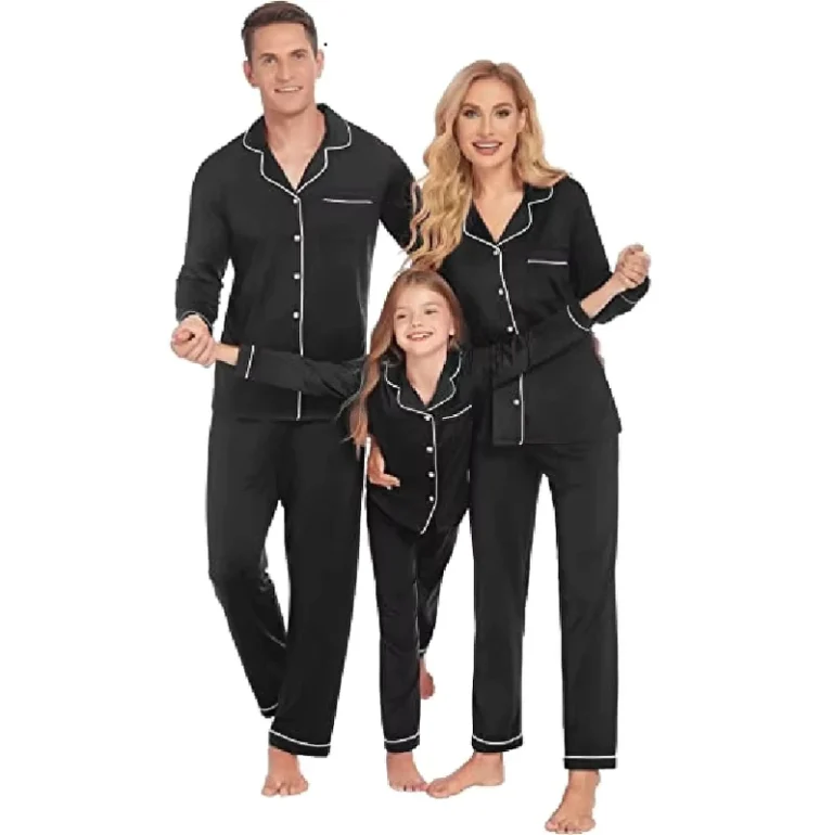 CHINEE-Custom-Family-Pajamas-Cotton-Matching-Satin-Pajamas-Set-OEM-Designer-Clothes-Silk-Pajama-Set