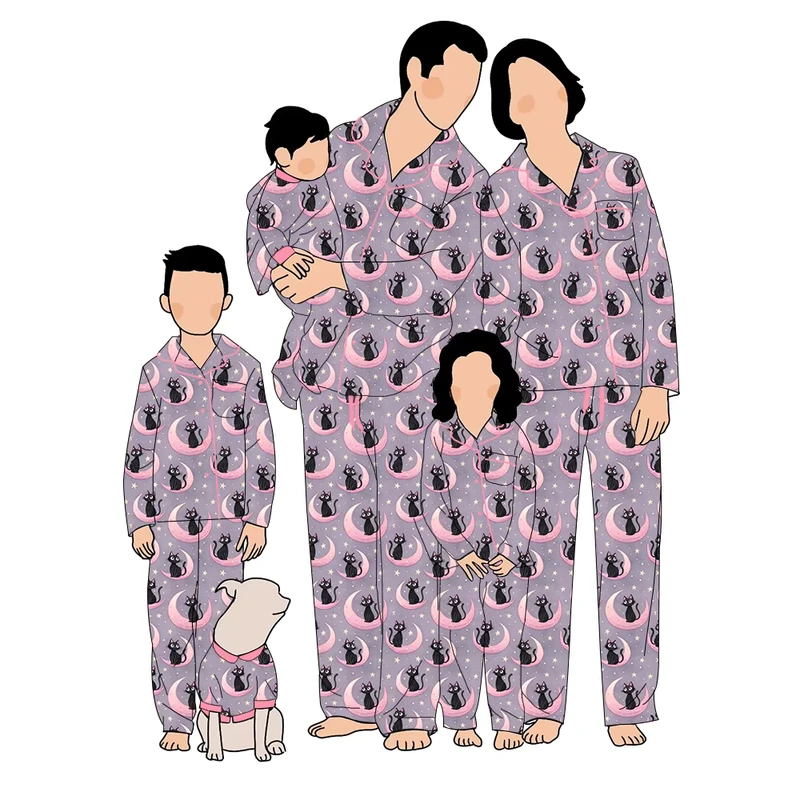 CHINEE Custom Funny Printing Matching Family Clothing Holiday Christmas Pajamas for Women Set