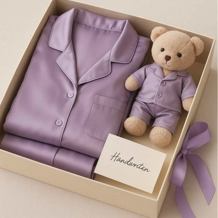 CHINEE Custom Gift Box Women's Sleepwear Modal Lounge Wear Sets Doll's Clothes Bamboo Pajama Set Night Wear For Women