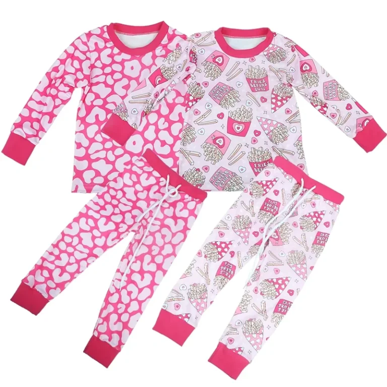 CHINEE-Custom-Infant-Baby-Boy-Girl-Pajamas-Top-Pant-Long-Sleeve-Solid-Pants-Set-Nightgown-Child-Two-Piece-Kid-Sleepwear-Sets