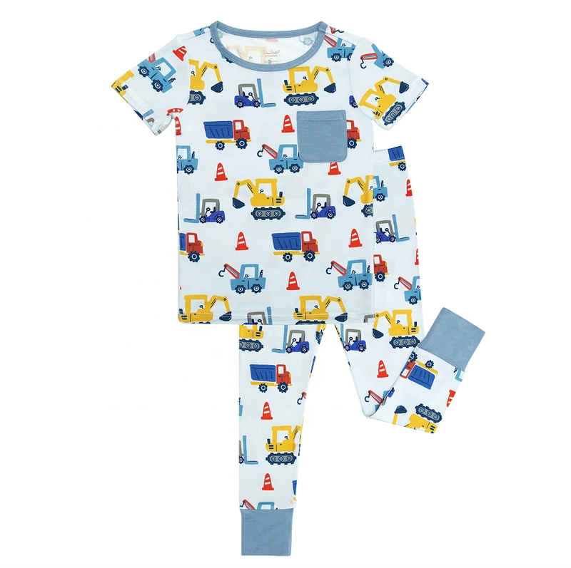 CHINEE Custom Jumper Newborn Baby Bamboo Romper Jumpsuit Set Baby Sleeping Wear Kids Pajamas 2 Pieces Children Toddler Boy Clothes
