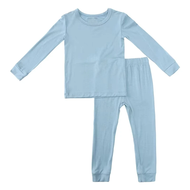 CHINEE Custom Kids Bamboo Viscose Baby Clothing Bamboo Pajamas Kids Pyjamas Set