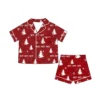 CHINEE Custom Lady Soft Cotton Women Summer 2 Pieces Loungewear Short Sleeve Pajama Sets