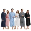 CHINEE Custom Logo Adult Shower Wearing Bath Towel Waffle Bathrobe Spa Robe for Summer Autumn Spring Bathrobes