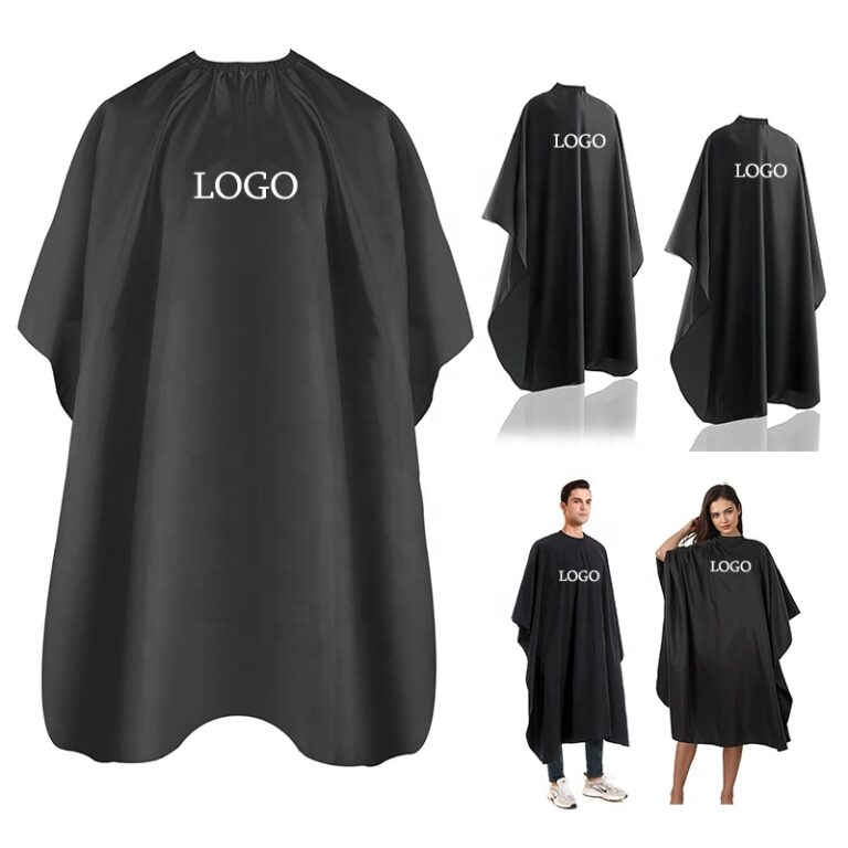 CHINEE Custom Logo Low Moq Salon Cape Hair Cutting Water Resistant Hairdresser Stylist Barbershop Long Gown Capes Shawl Men Women