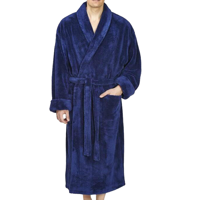CHINEE Custom Logo Luxury Flannel Breathable Bathrobe Men and Women's Plus Size with Thermal Hood