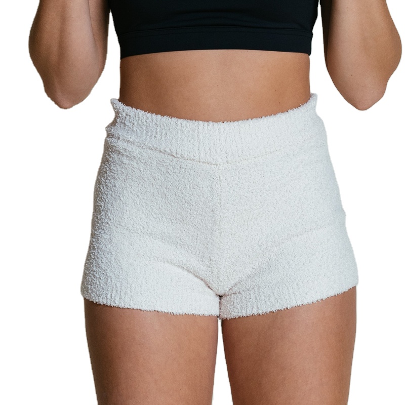 CHINEE Custom Lounge Sexy Casual Booty Thick Terry Towelling Blank Women's Sleep Pajama Home Sweat Cotton Shorts