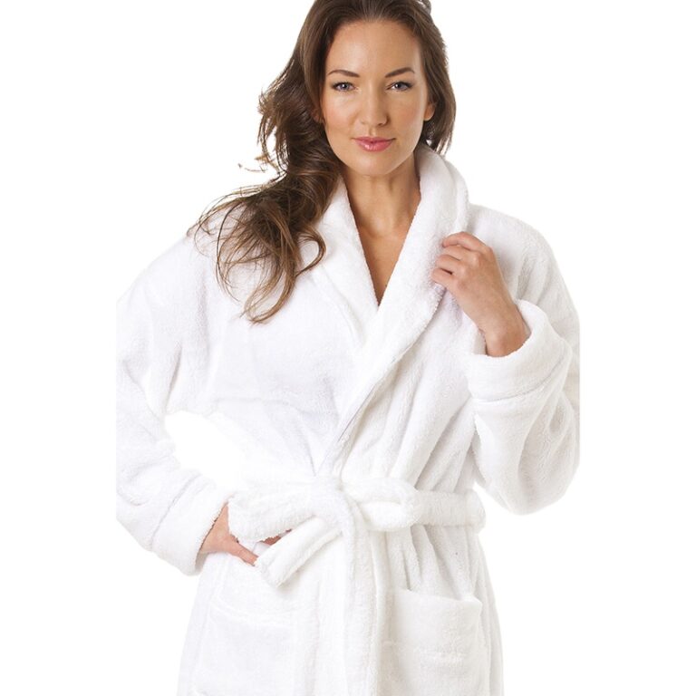 CHINEE Custom Luxury Soft Unisex Coral Fleece Bathrobe Bath Robes For Men Women Thermal Bathrobe Hotel