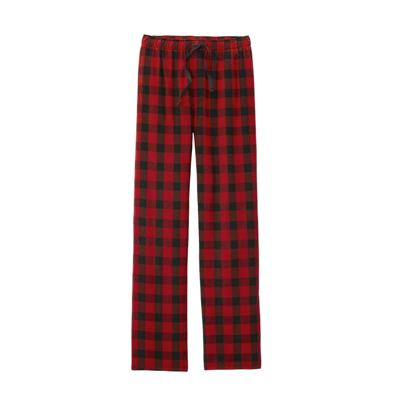 CHINEE Custom Men's Plaid Pajamas Casual Straight Pants Loose