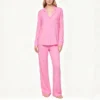 CHINEE Custom Modal Women's Night Suit Women's Long Sleeve Pajamas 2pcs Set Breathable Loungewear Nightgown Pyjama Sets Lady Sleepwear