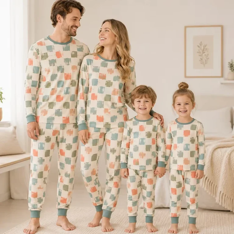 CHINEE-Custom-Mommy-and-Me-Pajamas-Multiple-Patterns-Print-Bamboo-Spandex-Family-Matching-Pajamas-Sleepwear-Outfits