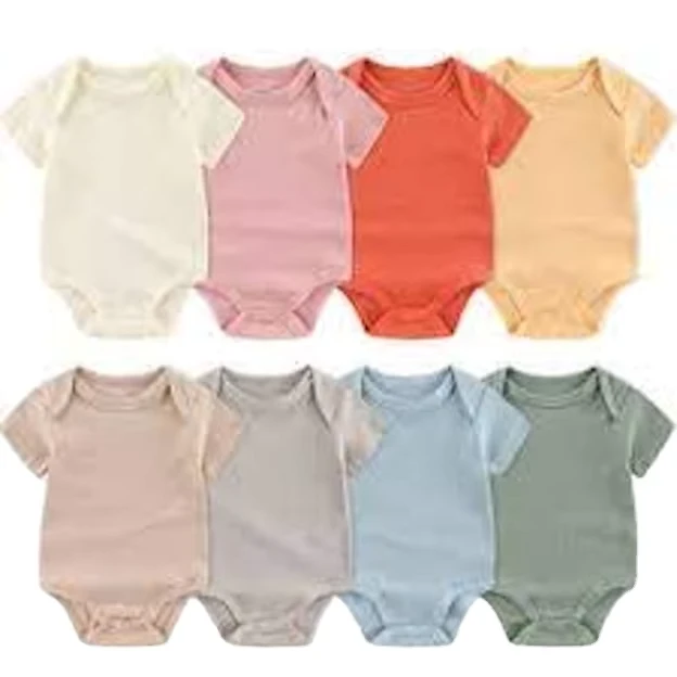 CHINEE Custom Newborn Baby Infant Organic 95% Bamboo 5% Spandex Onesie Rompers Clothes Toddler Kid Pajamas Sleepwear Clothing for Baby