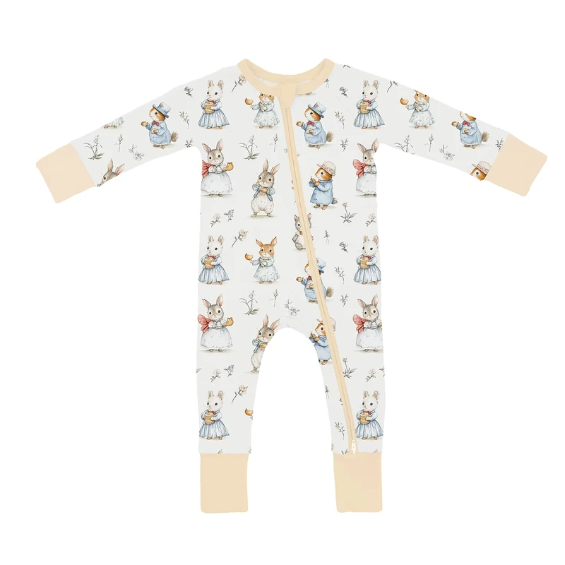 CHINEE Custom Newborn Baby Infant Organic 95% Bamboo 5% Spandex Onesie Rompers Toddler Kid Pajamas Sleepwear Clothing For Baby