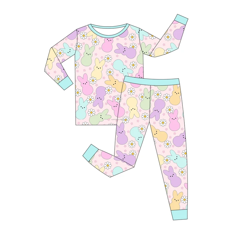 CHINEE Custom Newborn Baby Infants Organic 95% Bamboo 5% Spandex Suits Toddler Kid Pajamas Sleepwear Pajamas for Baby
